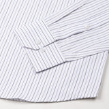 Quoram Grey Pin Stripes Button Down Cotton Shirt - John Ellies