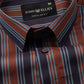 Halerk Brown Stripes Premium Cotton Shirt - John Ellies
