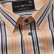 Halerk Orange Stripes Premium Cotton Shirt - John Ellies