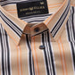 Halerk Orange Stripes Premium Cotton Shirt - John Ellies