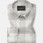 Halerk Olive Check Premium Cotton Shirt - John Ellies