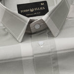 Halerk Olive Check Premium Cotton Shirt - John Ellies