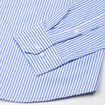 Omrik Blue Stripes Cutaway Cotton Shirt - John Ellies