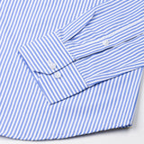 Omrik Blue Stripes Cutaway Cotton Shirt - John Ellies