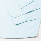 Lexicon Cyan Micro Check Cutaway Cotton Shirt - John Ellies