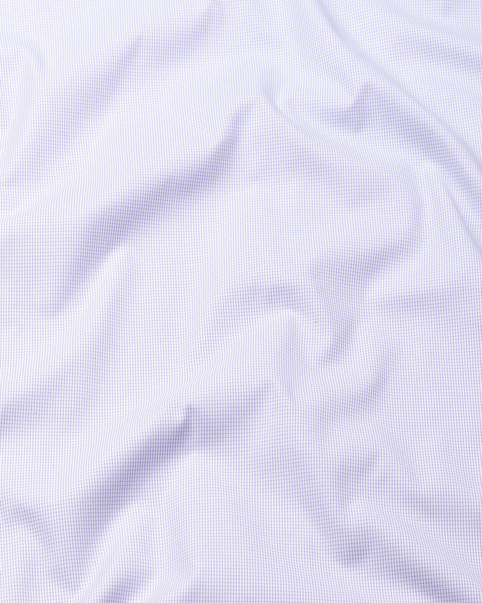 Lexicon Lavender Micro Check Cutaway Cotton Shirt - John Ellies