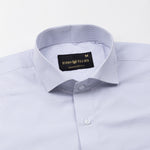 Lexicon Navy Blue Micro Check Cutaway Cotton Shirt - John Ellies