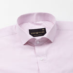 Lexicon Pink Micro Check Cutaway Cotton Shirt - John Ellies