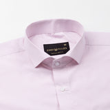 Lexicon Pink Micro Check Cutaway Cotton Shirt - John Ellies