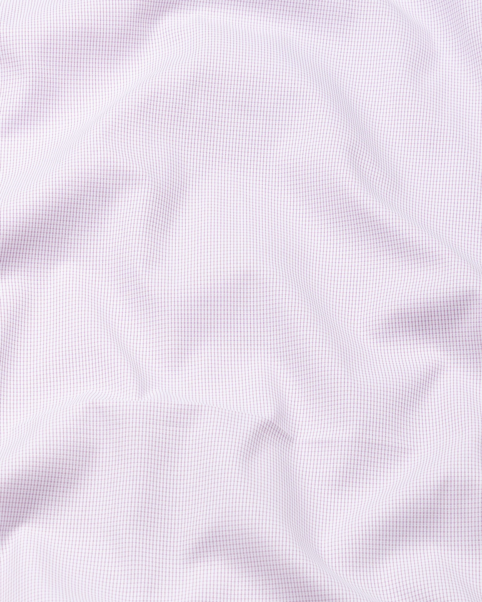 Lexicon Purple Micro Check Cutaway Cotton Shirt - John Ellies