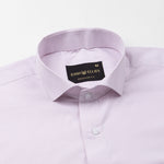 Lexicon Purple Micro Check Cutaway Cotton Shirt - John Ellies