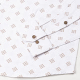 Kairow Brown Printed Linen Shirt - John Ellies