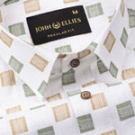 Kairow Olive Printed Linen Shirt - John Ellies