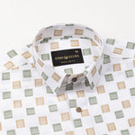 Kairow Olive Printed Linen Shirt - John Ellies