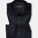 Scrawl Black Cotton Printed Shirt - John Ellies