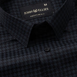 Scrawl Black Cotton Printed Shirt - John Ellies