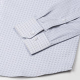 Scrawl Silver Cotton Dobby Shirt - John Ellies