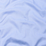 Doodle Soft Blue Cotton Check Shirt - John Ellies
