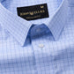 Doodle Soft Blue Cotton Check Shirt - John Ellies