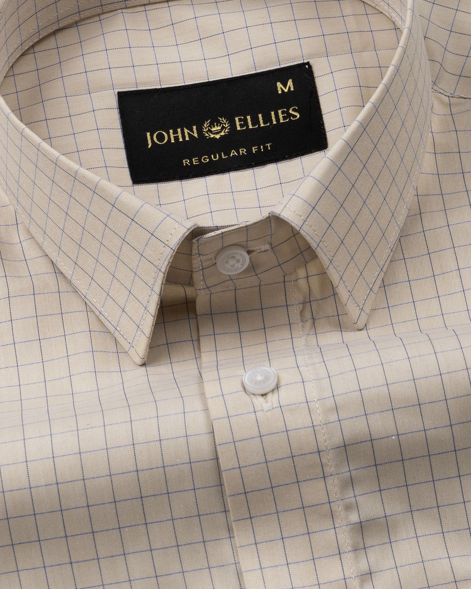 Doodle Khaki Cotton Check Shirt - John Ellies