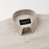 Doodle Khaki Cotton Check Shirt - John Ellies