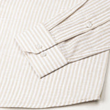 Gion Cream Stripes Linen Shirt