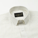 Gion Mint Green Stripes Linen Shirt