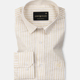 Gion Yellow Stripes Linen Shirt
