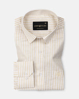 Gion Yellow Stripes Linen Shirt