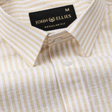 Gion Yellow Stripes Linen Shirt