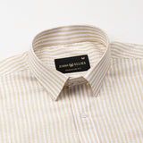 Gion Yellow Stripes Linen Shirt
