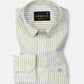 Gion Olive Stripes Linen Shirt - John Ellies