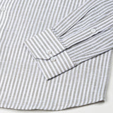 Gion Grey Stripes Linen Shirt