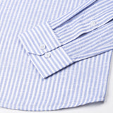 Gion Blue Stripes Linen Shirt