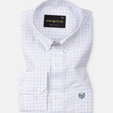 Crane Green Check Button Down Linen Shirt