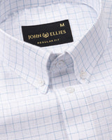 Crane Green Check Button Down Linen Shirt
