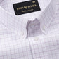 Crane Purple Check Button Down Linen Shirt - John Ellies