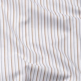 Thamiz Brown Cotton Stripes Shirt