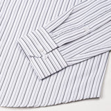 Thamiz Grey Cotton Stripes Shirt