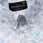Dyncus Sky Blue Floral Printed Linen Shirt - John Ellies