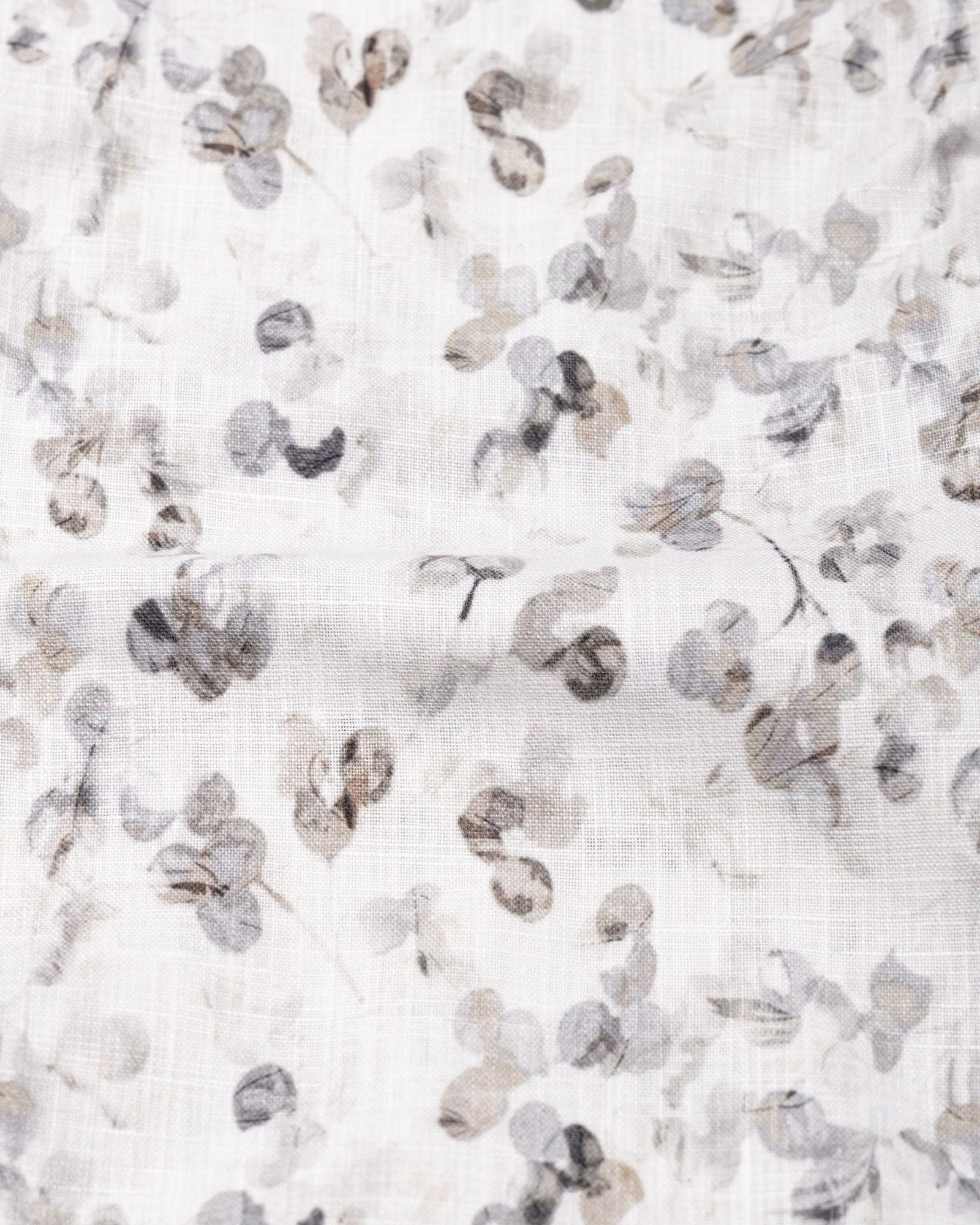 Dyncus Olive Floral Printed Linen Shirt - John Ellies