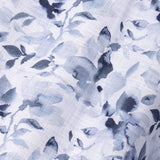 Dyncus Navy Blue Floral Printed Linen Shirt - John Ellies