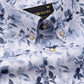 Dyncus Navy Blue Floral Printed Linen Shirt - John Ellies
