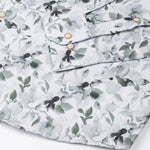 Dyncus Green Floral Printed Linen Shirt - John Ellies