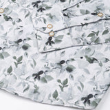 Dyncus Green Floral Printed Linen Shirt - John Ellies
