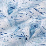 Dyncus Blue Floral Printed Linen Shirt - John Ellies