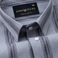 Rownin Grey Cotton Stripes Shirt - John Ellies
