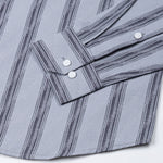 Rownin Grey Cotton Stripes Shirt - John Ellies