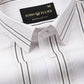 Rownin White Cotton Stripes Shirt - John Ellies