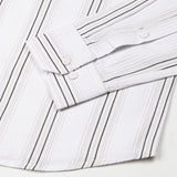Rownin White Cotton Stripes Shirt - John Ellies